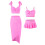 Σετ Μαγιό Mommy & Me Pink – Μπικίνι δύο τεμαχίων με φούστα μαγιό για κορίτσια, Μαγιό 7