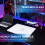 Mousepad για γραφείο, Mousepad από σκληρυμένο γυαλί 7H, Λευκό Mousepad, Χαμηλή επιφάνεια τριβής 6