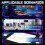 Mousepad για γραφείο, Mousepad από σκληρυμένο γυαλί 7H, Λευκό Mousepad, Χαμηλή επιφάνεια τριβής 7