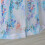 Cortinas longas de 63 polegadas (160 cm) de comprimento para quarto e sala de estar, com estampa floral azul, ilhós, semitransparentes, conjunto de 4