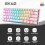 61-Key Red Switch Mechanical Keyboard, Wireless 60% Mode, Compatible with Laptop/PC 3