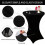 Black Spandex Cocktail Tablecloth 32x43 in 6-Pack 3