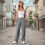 Παντελόνι lulshou Plus Size Cargo για γυναίκες, casual, φαρδύ, φαρδύ παντελόνι φόρμας, 4