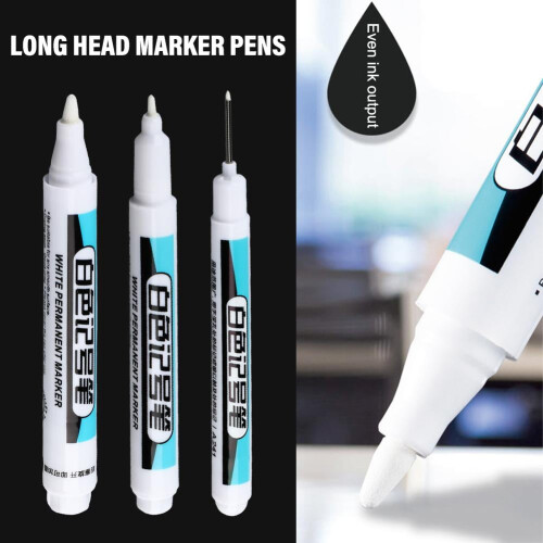 Weißer Acrylfarbmarker, runde Spitze, 2,5 mm 2