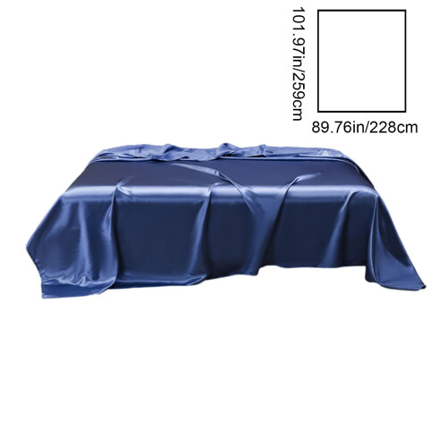Queen Satin Flat Sheet – Silkeagtig, Temperaturregulerende 2