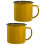 Yellow Enamel Coffee Mug 2 Pack 4