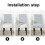 Modern Damask Chair Covers Set of 4 3