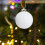 Purple Velvet Christmas Tree Balls Shatterproof Plastic 5
