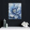 Tableau moderne sur toile Fleur bleue, 61 x 91 cm 4