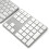 Huiop 34BT Wireless Numeric Keypad with Built-in Rechargeable Battery, Compatible with Windows/iOS/Android (Silver) 4