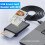 2-in-1 Contact + NFC  Card Reader PC-Linked Dual-Interface  Card Reader/Writer Contact PCSC  Card Reader 2