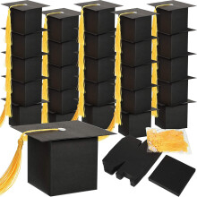 Graduation Decorations 50PCS Graduation Candy Box DIY Grad Cap Box for Graduation Gift Graduation Party Favors Decor