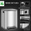 Homcom HOMCOM 2 x 20L Double Kitchen Bin, Pedal Bin Soft-Close Lid, Silver Tone 5