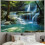 Wandteppich „Wasserfallwald, blauer Pool“ 2