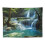 Wandteppich „Wasserfallwald, blauer Pool“ 5