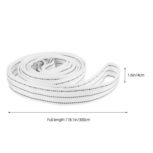 Truck Tow Strap with Hook White Polyester 1 Piece 1