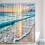 Κουρτίνα ντους Ocean Beach Wave Sunrise 70x70 ίντσες μπλε 2
