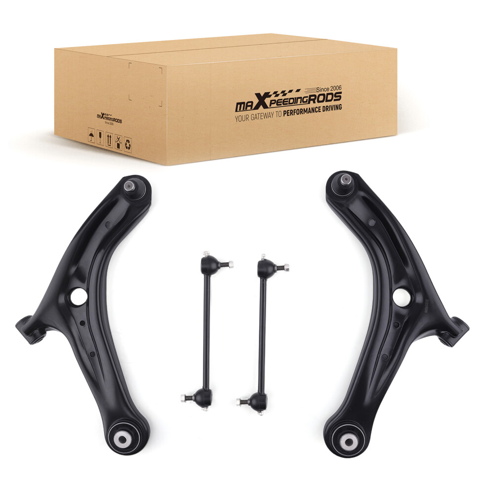 Front Suspension Wishbone Control Arms + Drop Links Kit For Ford Fiesta Mk7 4Pcs 6941477706016