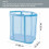 Opvouwbare wasmand van gaas met handvatten 2