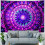 Mandala Boho-veggteppe 102x76 cm 4