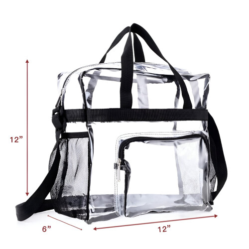 Transparente PVC-Reisetasche mit Vorderfach 2