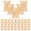 GOOHOCHY trægarnspoler beige 50 stk. 7