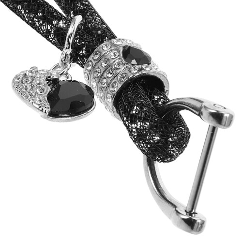 OUNONA1Set Μπρελόκ αυτοκινήτου Bling για γυναίκες Μπρελόκ με στρας Χαριτωμένο μπρελόκ 2
