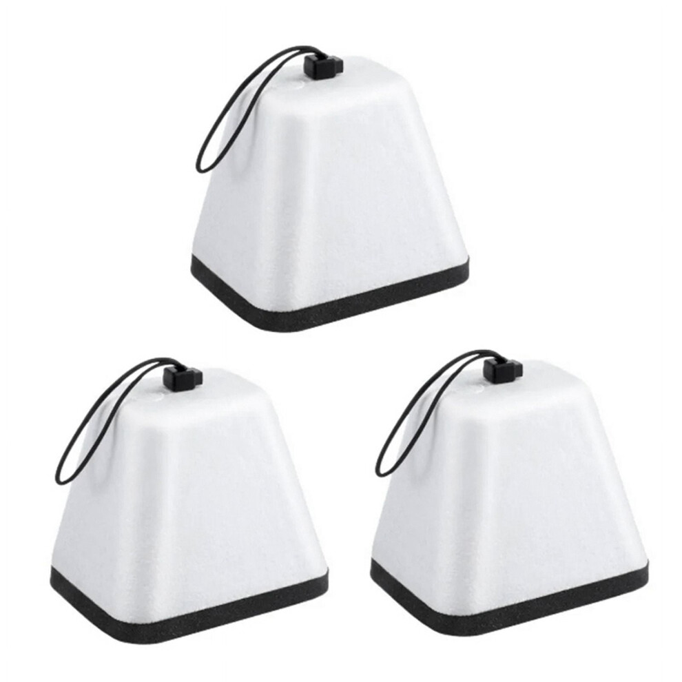 3Pcs Outdoor Faucet Covers For Winter, Foam Spigot Covers Winter Insulated For Freeze Protection White