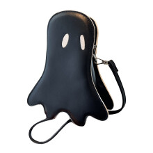 Halloween Crossbody kabelka pre ženy z kože, duch, kabelka cez rameno, sviatočný darček, cukríky, malá mini peňaženka
