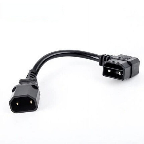 Electric Vehicle Charger Connector Adapter 2+6 E-Bike Charging Interface Replacement Plug Socket with Wire(A)