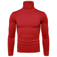 Mens Winter Coats Big And Tall Mens Autumn And Winter Solid Soft Turtleneck Sweater Flexibility Solid Color Close Fitting Top Slim Sweater