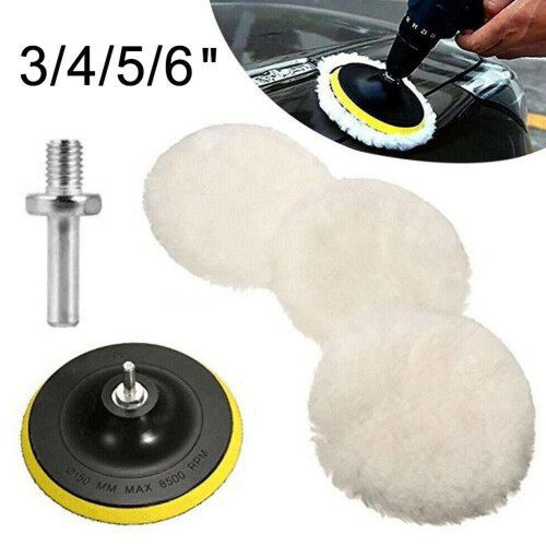 Drill Attachment Tool Polishing Pad Polishing Mop Auto Buffer Polisher Kit 1