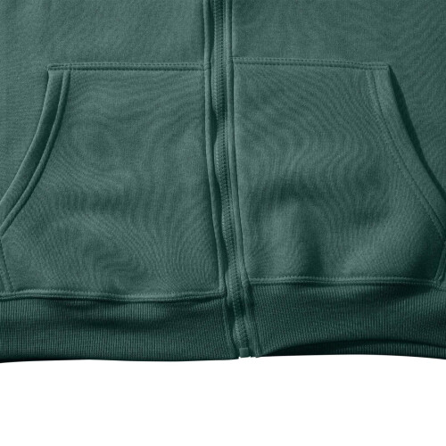 lulshou Herren-Kapuzenpullover, einfarbig, mit Reißverschluss, langärmelig, Fleece-Pullover, grün, Größe S 2