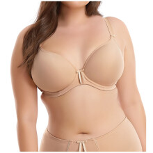 Bijou Damen-Bügel-BH mit vorgeformtem Unterbrustband, Größe 40H, Farbe Sand