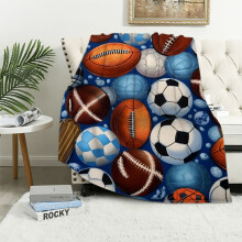 Couverture de sport douce et moelleuse pour adultes et enfants