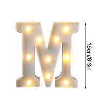 Letras luminosas de LED para letreiro – Alfabeto rosa com glitter para aniversários, casamentos, decoração de casa, bares e Natal (compatível