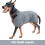 Microfiber Dog Bathrobe Towel Grey Adjustable Absorbent 1