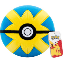 Peluche oficial de Pokémon de 12,7 cm (5 pulgadas) con forma de Poké Ball Rápida – Generación 4, con peso en la base, juguete de peluche suave