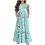 Mikilon Mädchen-Maxikleid mit Blumenmuster, langen Ärmeln und Taschen 1