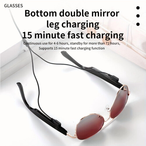 Μοντέρνα Unisex Γυαλιά Smart Audio 2025 | Διπλά Στερεοφωνικά Ηχεία | Κλήσεις HD | Έλεγχος Αφής 1