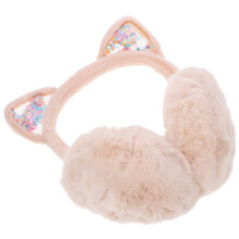 Cache-oreilles chauds en laine en forme d'oreilles de chat pour enfants de 3 à 12 ans (1 paquet)