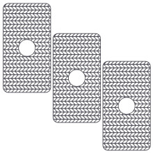 3 stuks siliconen gootsteenmatten 26"x14", antislip, hittebestendig, geschikt voor standaard gootstenen