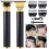 Aparador de barba sem fio com 4 pentes e visor LCD 1