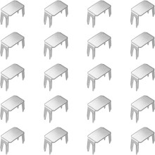 Kit de réparation de 20 butées de fermeture éclair – Butées haut/bas pour sacs, vestes, tentes, sacs à dos, manteaux – Argent, Compatible