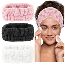 3er-Pack Mikrofaser-Gesichtsstirnbänder zum Waschen von Gesicht, Make-up und Hautpflege – Spa-geeignet