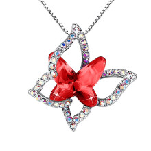 Collana con farfalla, squisito ciondolo a forma di farfalla, regalo di compleanno o di Natale per moglie, fidanzata e madre.