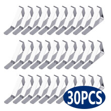 Tafelkleedclips van roestvrij staal, ideale clips voor thuis, keuken, picknick, terras en feestjes. 30 stuks.