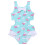 Βρεφικό μαγιό για κορίτσια, ολόσωμο Tie Dye UPF50+ για μικρά παιδιά, μέγεθος 9+, 10+, (μπλε 1