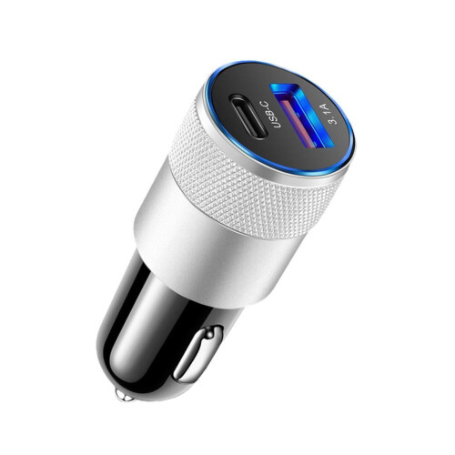 Γρήγορος φορτιστής αυτοκινήτου USB + TYPE C Universal προσαρμογέας υποδοχής για