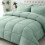 Comforter Set Sage Green OEKO-TEX Certified 7-Piece 1